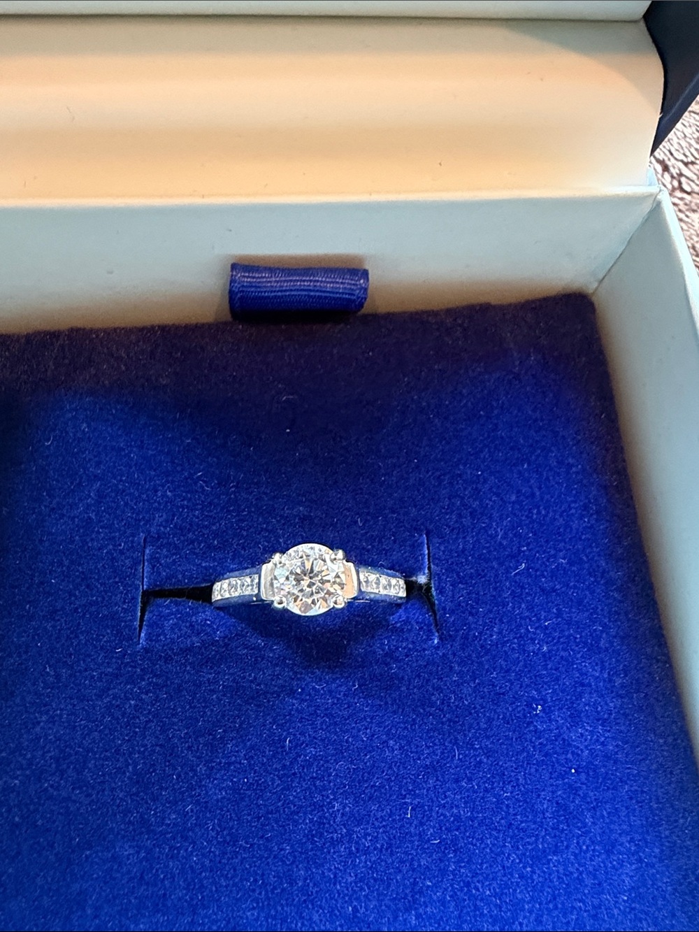 925 Sterling Silver and cz ring. Size 6.5.